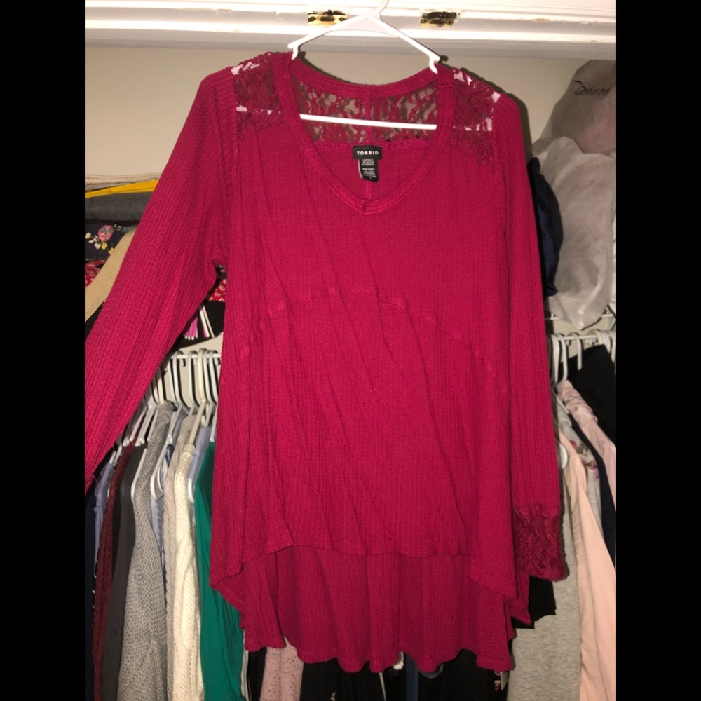 Torrid Lace Inset Tunic - Picture 4 of 5